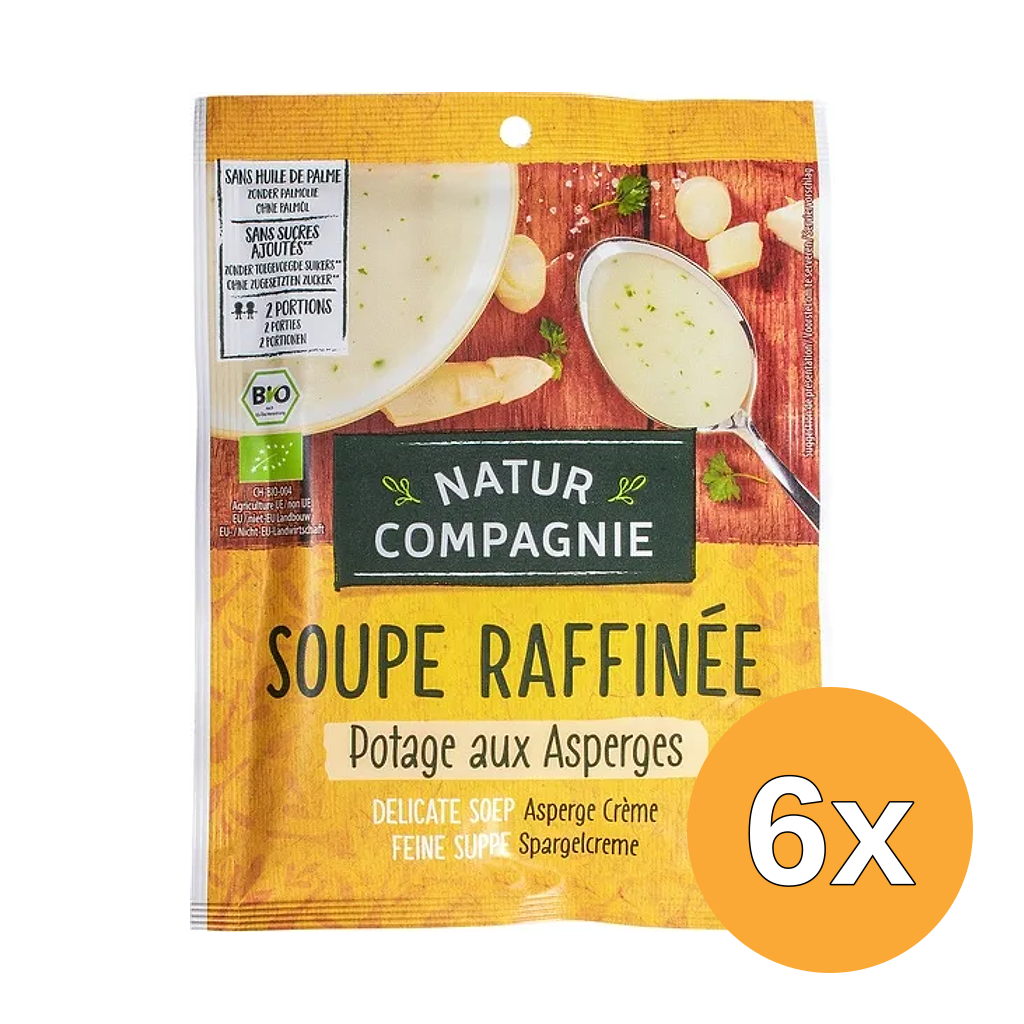 6x Natur Compagnie Instant-Aspergecrèmesoep (40 gr)