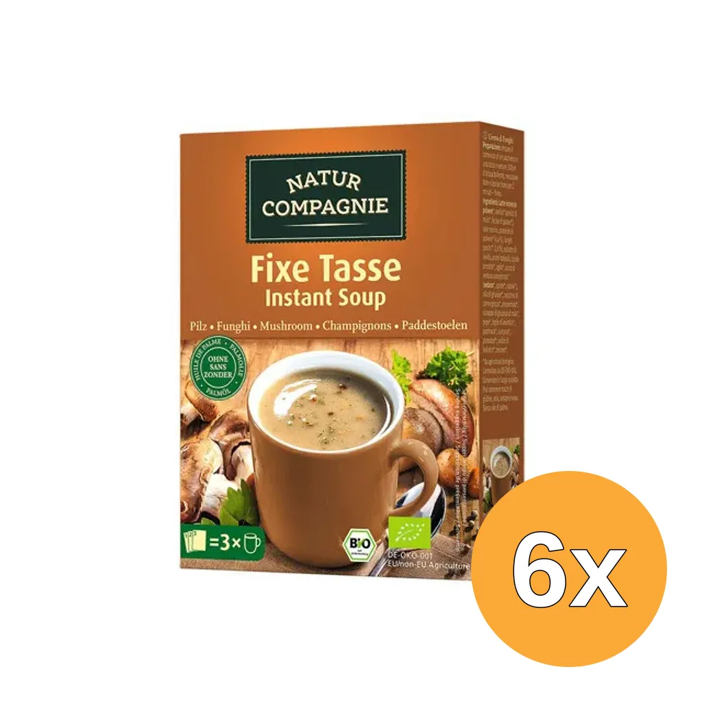 6x Natur Compagnie Snack Soup Champignons (51 gr)