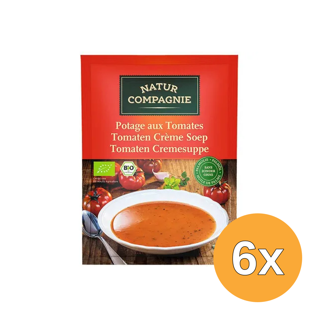 6x Natur Compagnie Tomaten Cremesoep Bio (40 gr)