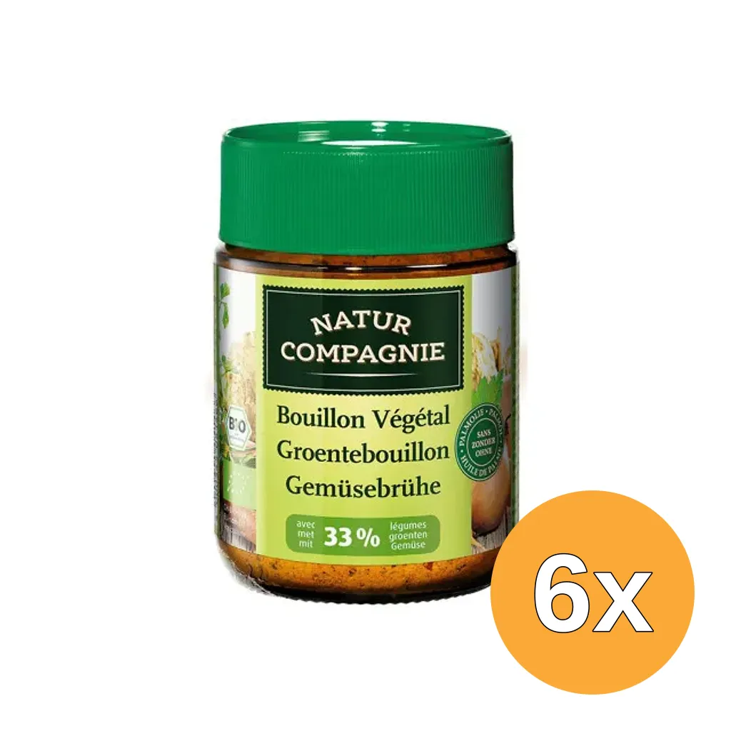 6x Natur Compagniegroentebouillonpoeder Bio (110 gr)