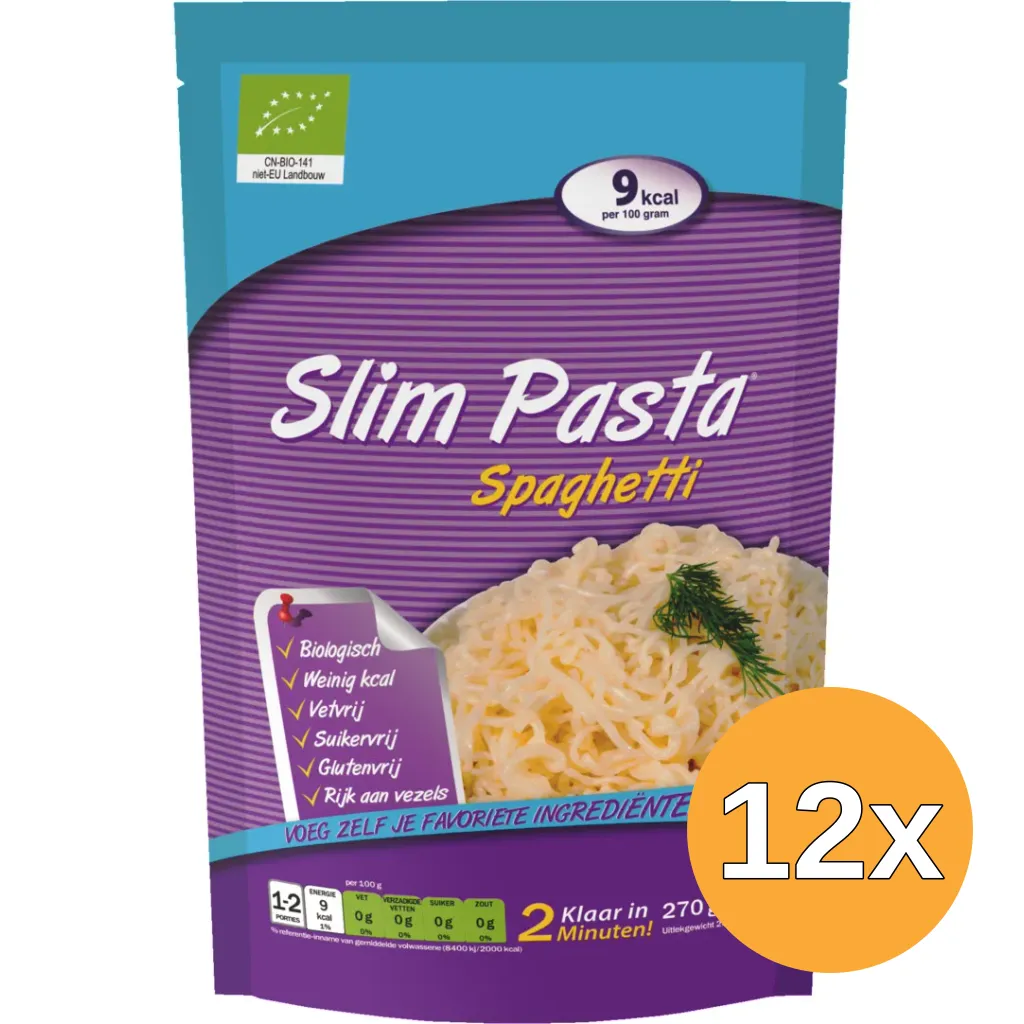 12x Eat Water Slim Pasta Spaghetti Bio (270 gr)