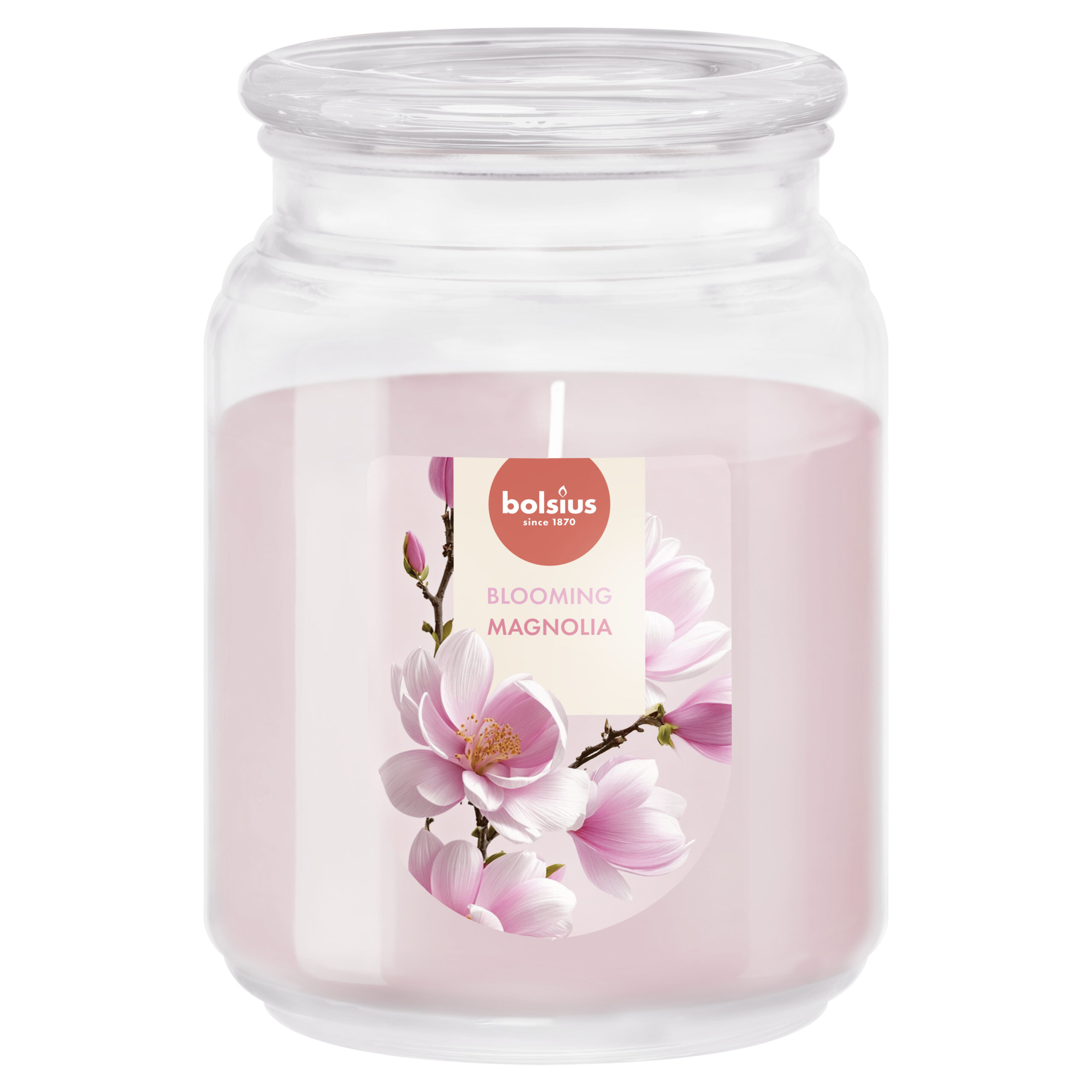 Bolsius True Scents Geurkaars in Glas met Deksel Magnolia (1 Stuk)