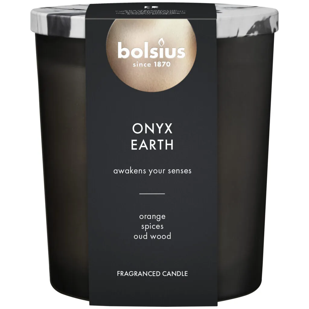 Bolsius Geurglas 110/96 Mm Onyx Earth (1 Stuk)