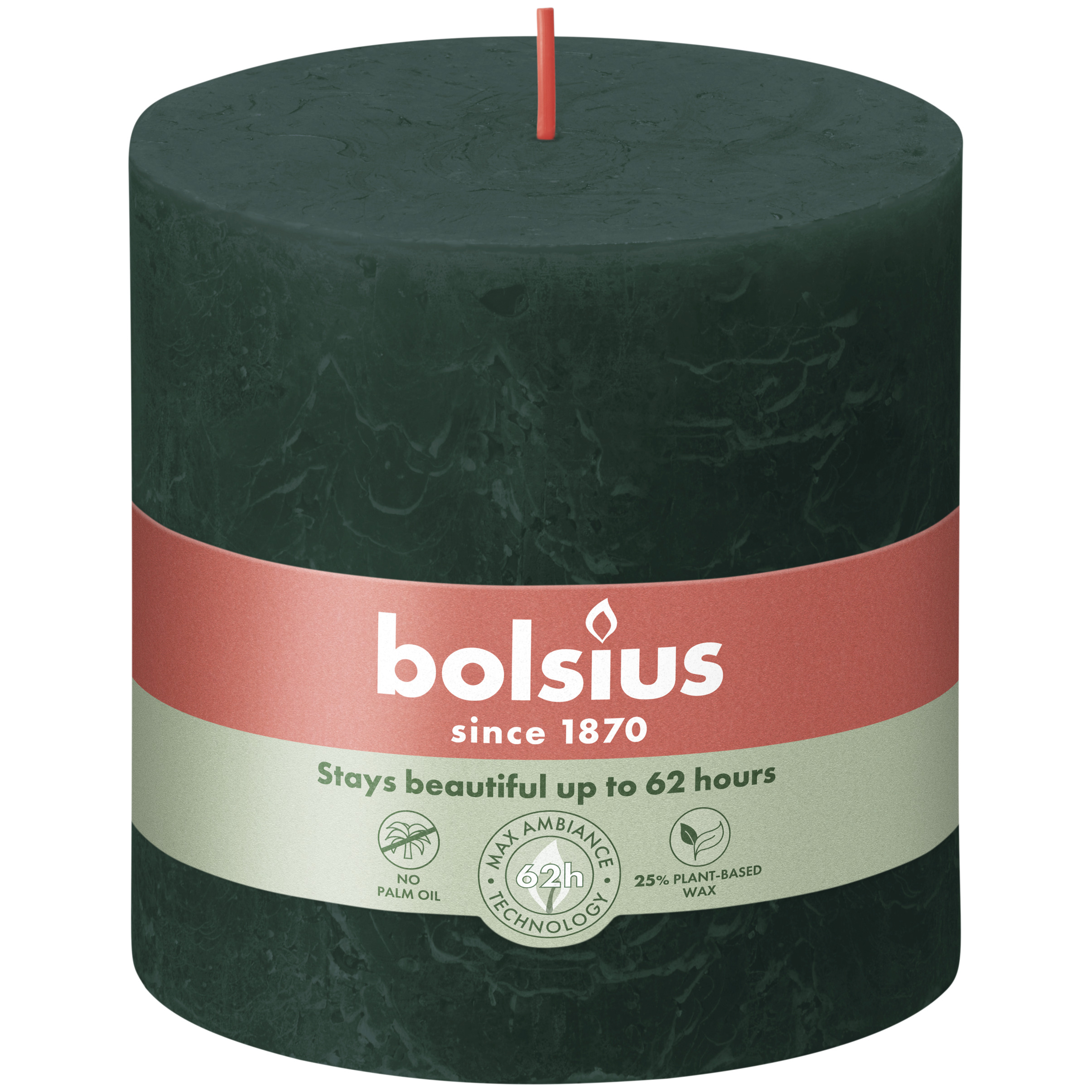 Bolsius Rustiek Stompkaars 100/100 Pine Green