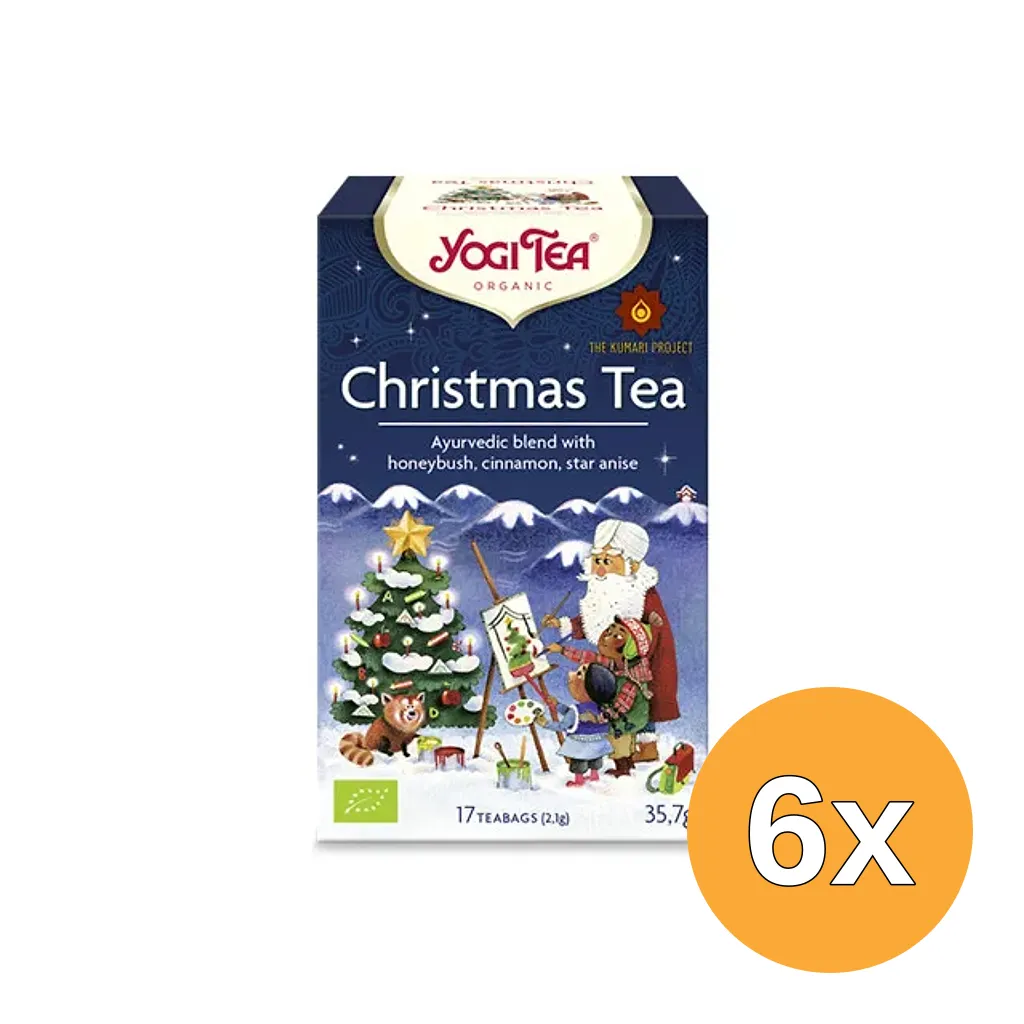 6x Yogi Tea Christmas tea builtje bio (17 stuks)