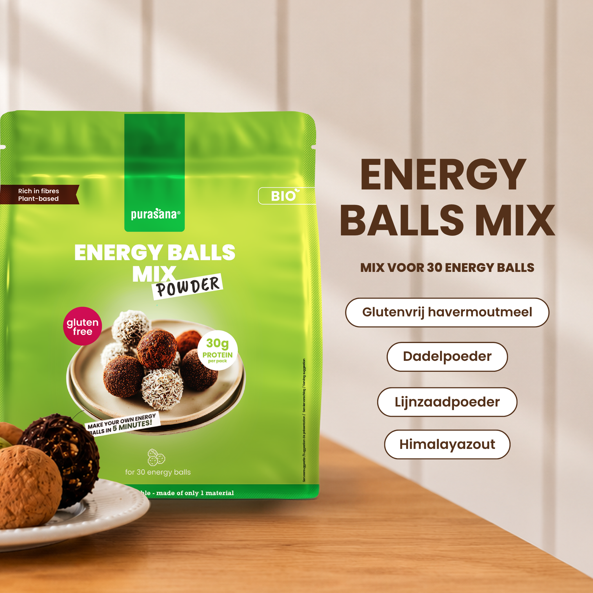Purasana Energy Balls Mix Bio (390 gr) - image 3