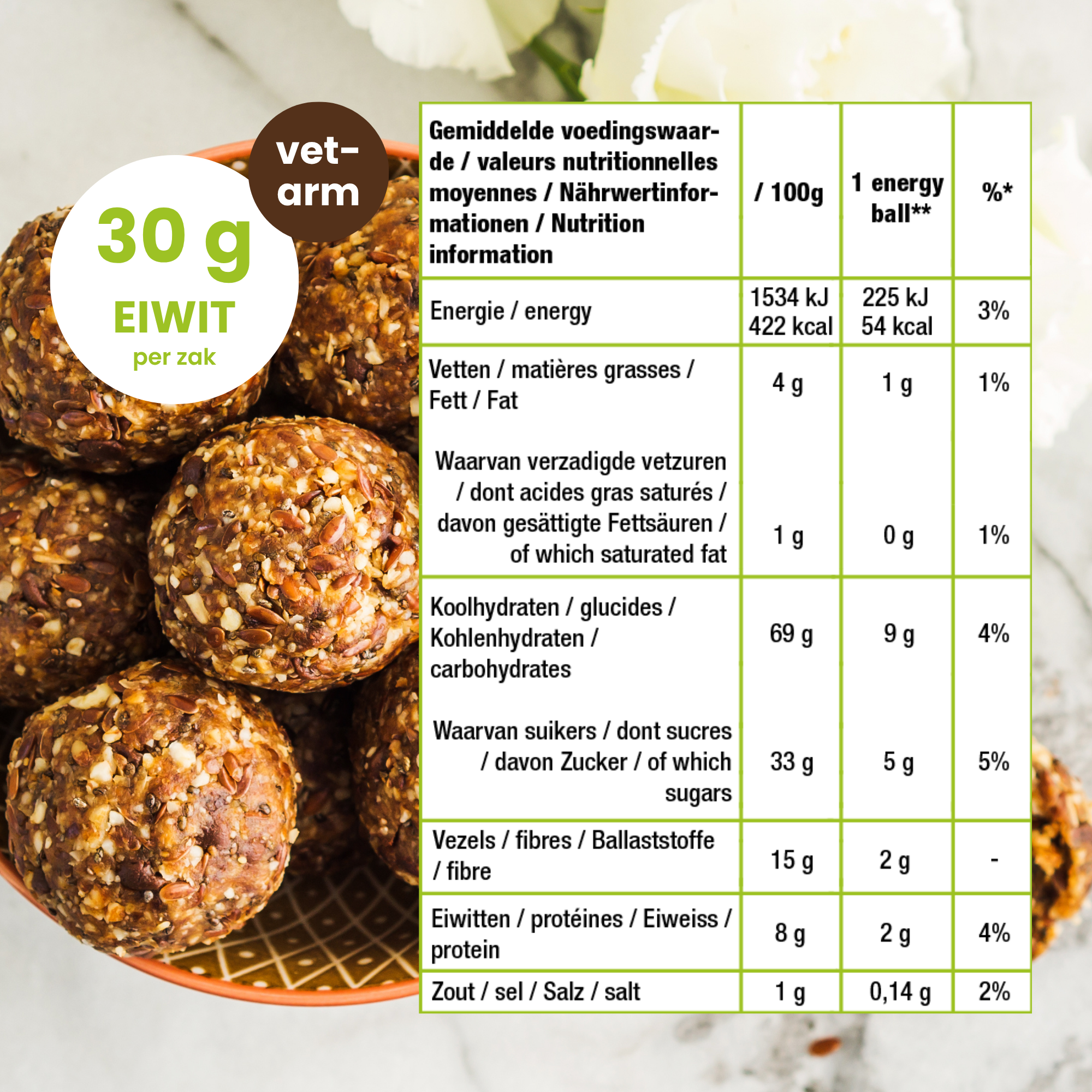 Purasana Energy Balls Mix Bio (390 gr) - image 4