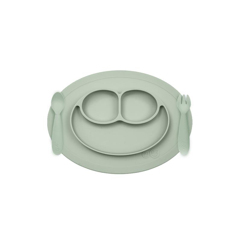 Ezpz Mini Feeding Set Sage (1 stuk)