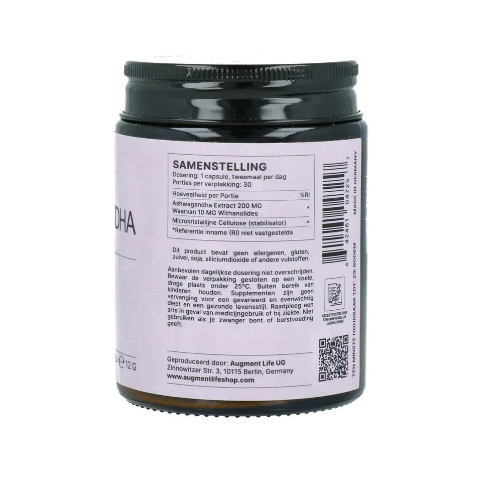 Augment Life Ashwagandha (60 stuks)