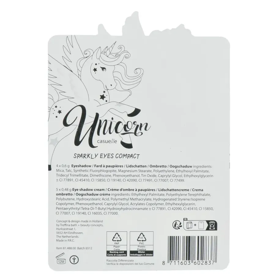 Casuelle Make-up Unicorn Sparkly Eyes (1 stuk)