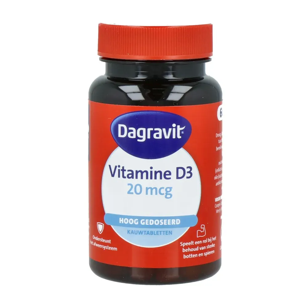 Dagravit Vitamine D 20mcg (60 tabletten)
