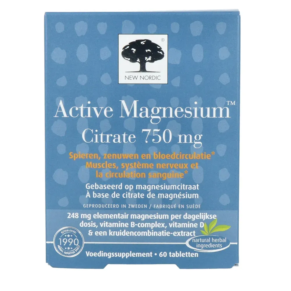 New Nordic Active Magnesium Citrate (60 tabletten)