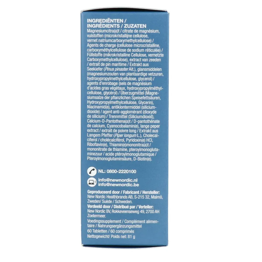 New Nordic Active Magnesium Citrate (60 tabletten) - image 2