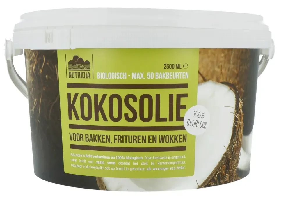 Nutribel Kokosolie Geurloos Biologisch (2500 ml)