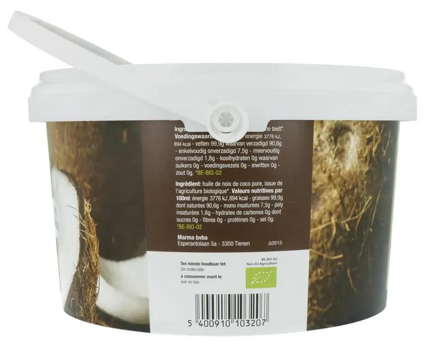 Nutribel Kokosolie Geurloos Biologisch (2500 ml)