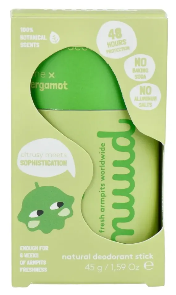 Nuud Vegan Deodorant Lime & Bergamot Stick (45 ml)