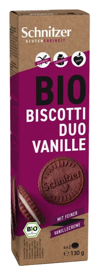 Schnitzer Biscotti Duo Vanille Bio (130 gr)