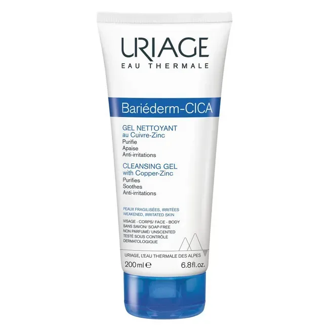 Uriage Bariéderm Cica Reinigingsgel met Koper en Zink (200 ml)