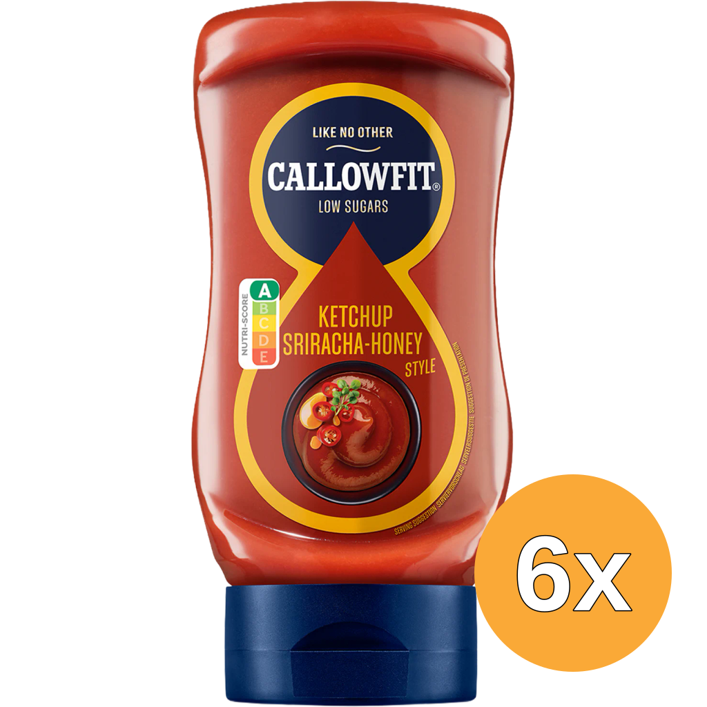 6x Callowfit Ketchup sriracha honey Style (300 ml)