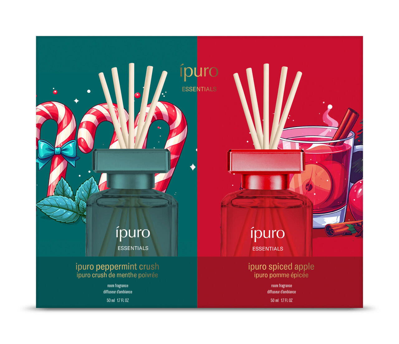 Ipuro Diffuser Peppermint & Apple (2 x 50 ml)