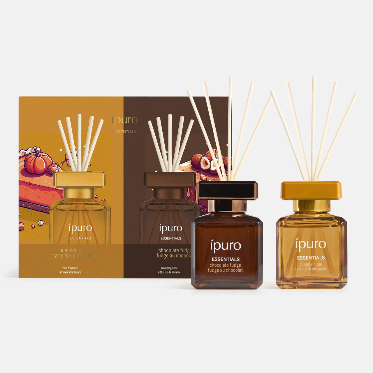 Ipuro Diffuser Pumpkin & Chocolate (2 x 50 ml)