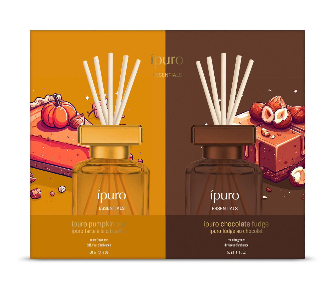 Ipuro Diffuser Pumpkin & Chocolate (2 x 50 ml)