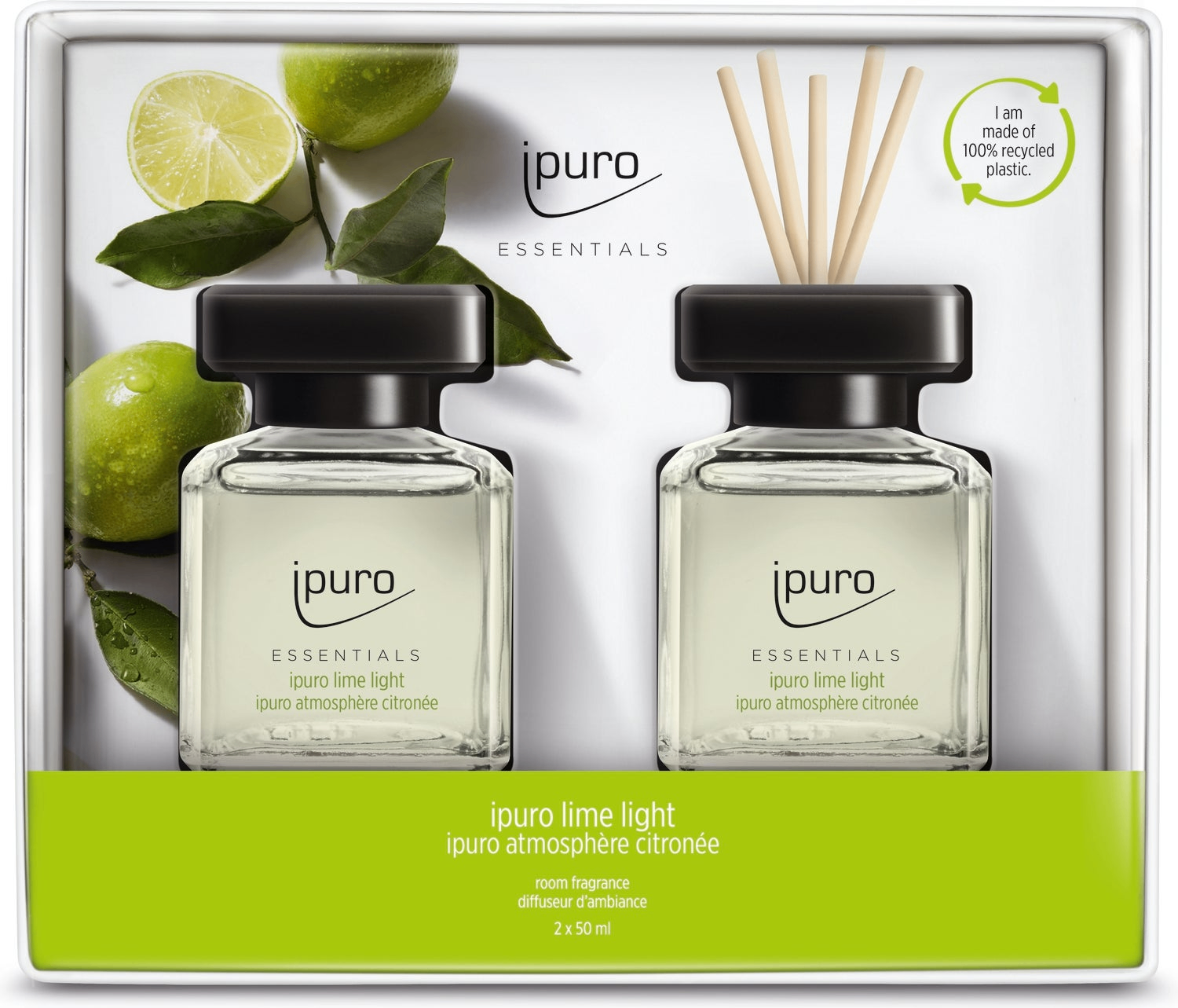Ipuro Diffuser Lime Light (2 x 50 ml)