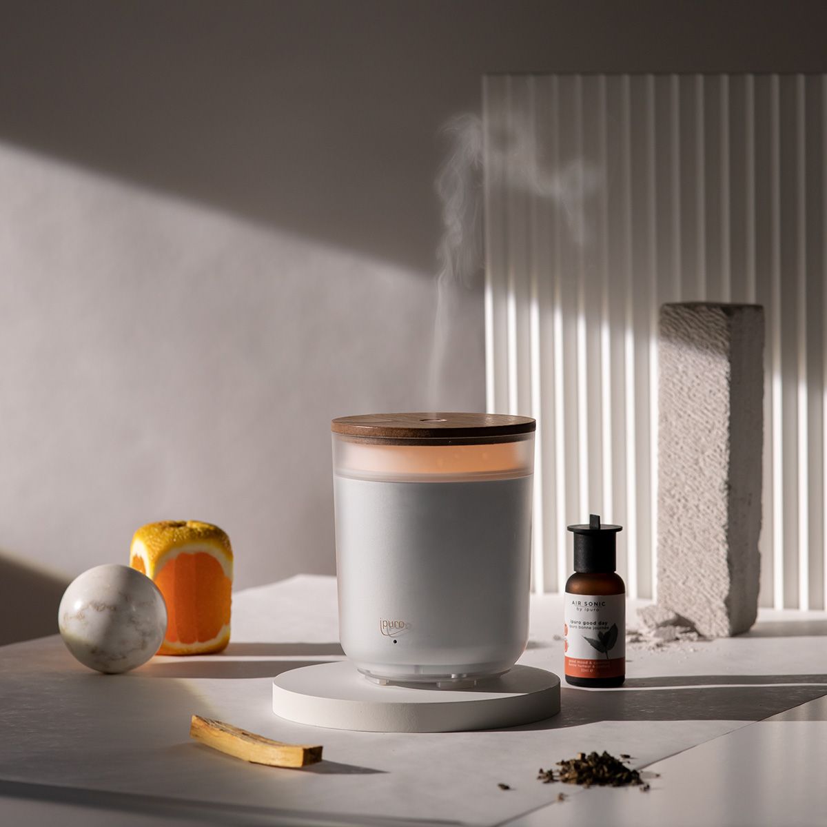 Ipuro Air Sonic Aroma Kaars Wit (1 stuk) - image 3