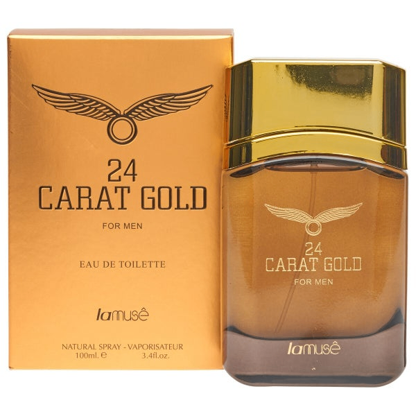 Lamuse 24 Carat Gold Men Eau De Toilette (100 ml)