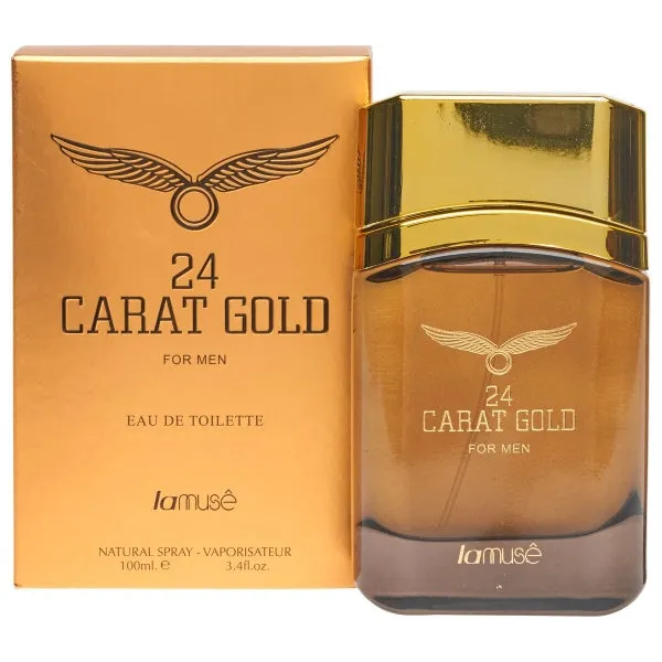 Lamuse 24 Carat Gold Men Eau De Toilette (100 ml)