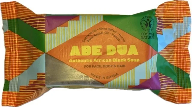 Abe Dua African Black Soap -palm Kernel Oil/potash/coconut Oil/shea Butter/honey (100 gr)