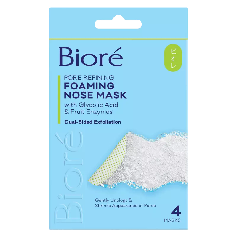 Biore Pore Refining Foaming Nose Mask (4 stuks)