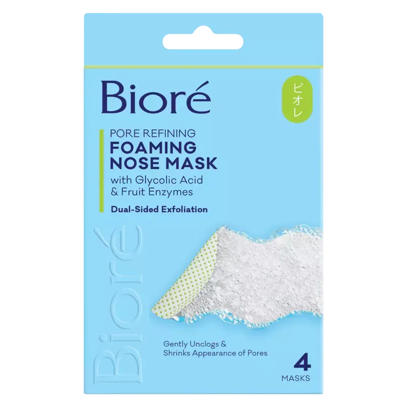 Biore Pore Refining Foaming Nose Mask (4 stuks)