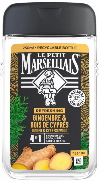 Le Petit Marseillais Douche Gel For Men Cypress & Gember Bio (250 ml)