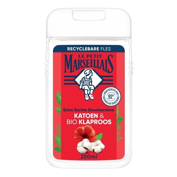 Le Petit Marseillais Douche Gel Katoenmelk & Klaproos Bio (250 ml)