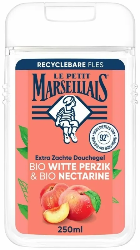 Le Petit Marseillais Douche Gel Witte Perzik & Nectarine Bio (250 ml)