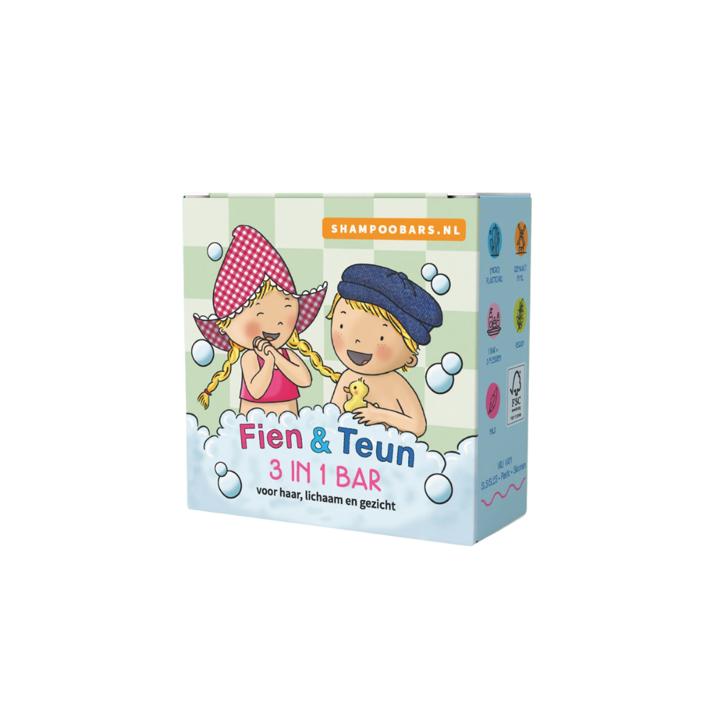 Shampoo Bars Shampoobars 3 in 1 Bar Fien & Teun (60 gr)