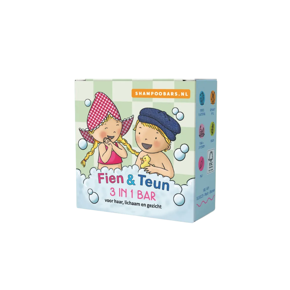 Shampoo Bars Shampoobars 3 in 1 Bar Fien & Teun (60 gr)