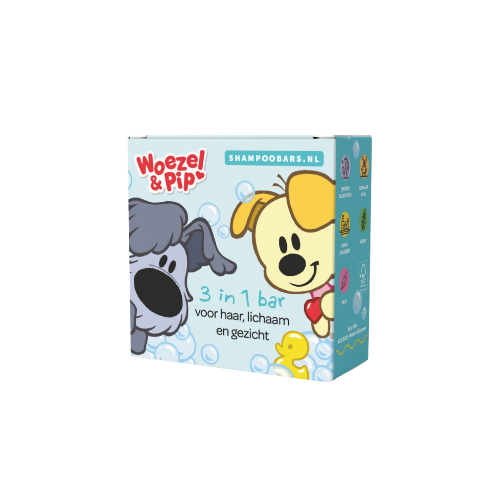 Shampoo Bars Shampoobars 3 in 1 Bar Woezel & Pip (60 gr)