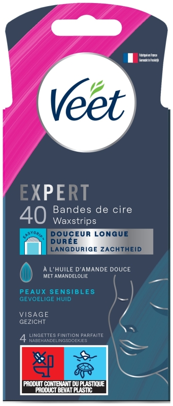 Veet Expert Koude Wasstrips Gezicht (40 stuks)