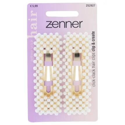 Zenner Haarklemspeld met Parels (2 stuks)