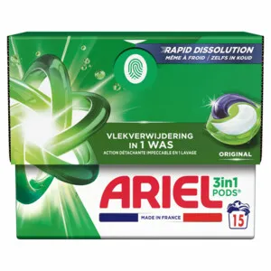 Ariel 3in1 Wasmiddelpods Original (15 stuks)