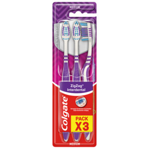 Colgate Tandenborstel Zigzag Medium (3 stuks)