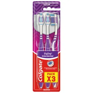 Colgate Tandenborstel Zigzag Medium (3 stuks)