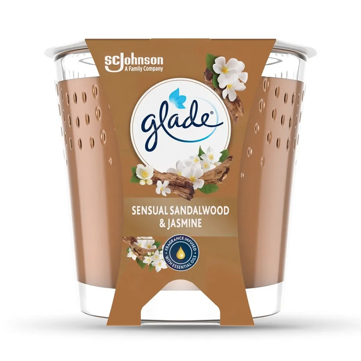 Glade Kaars Sensual Sandalwood & Jasmine (112 gr)