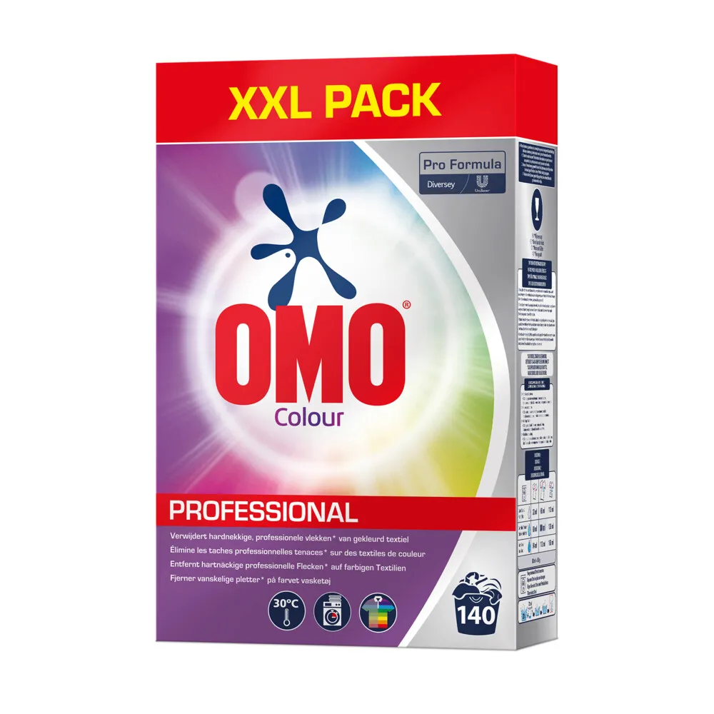 Omo Professional Poederwasmiddel XXL Color 140 Wasbeurten Pro Formula (7000 gr)
