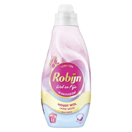 Robijn Klein & Krachtig Vloeibaar Wasmiddel Wol en Fijn (665 ml)