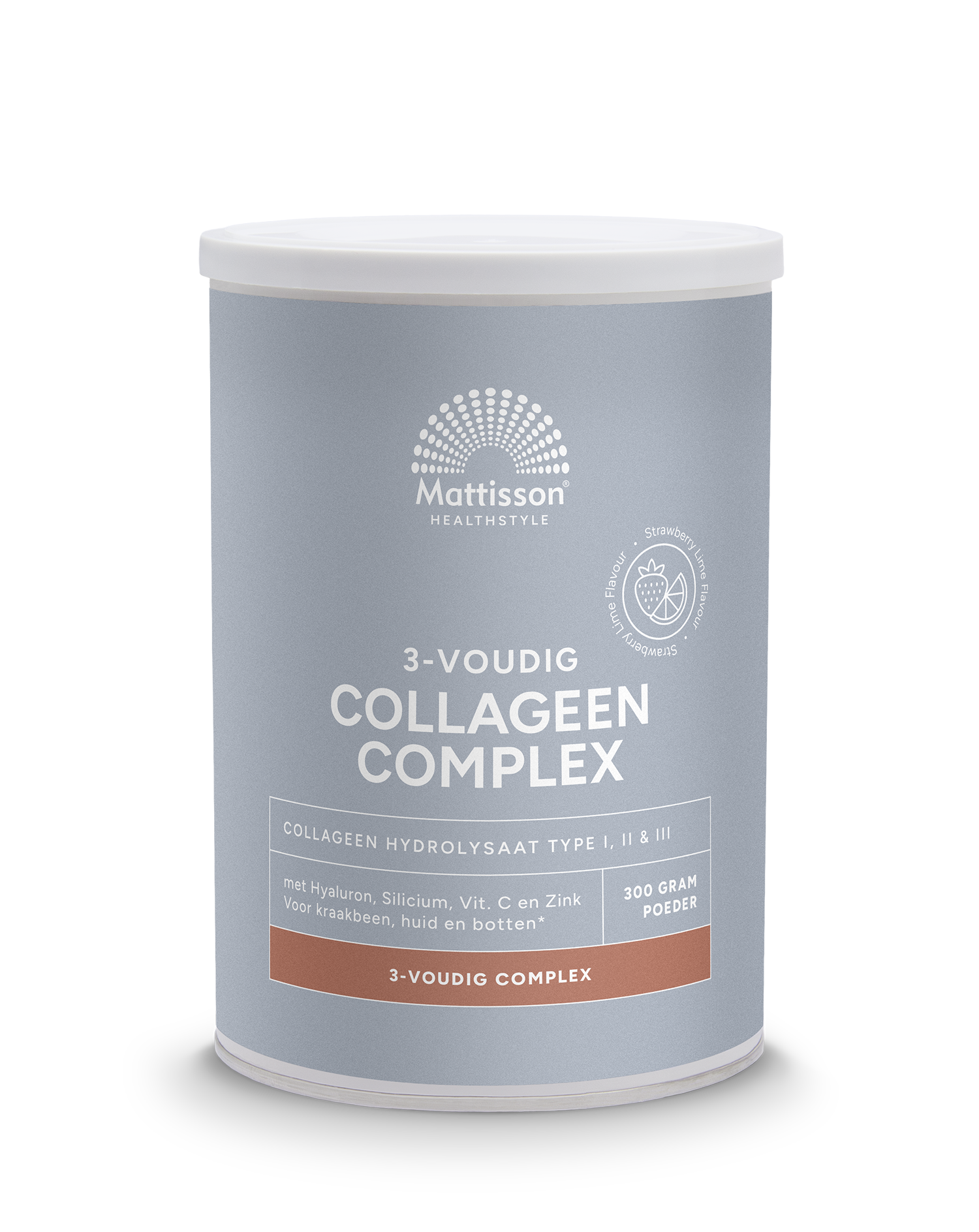 Mattisson Collageen Complex 3-voudig Strawberry Lime (300 gr)