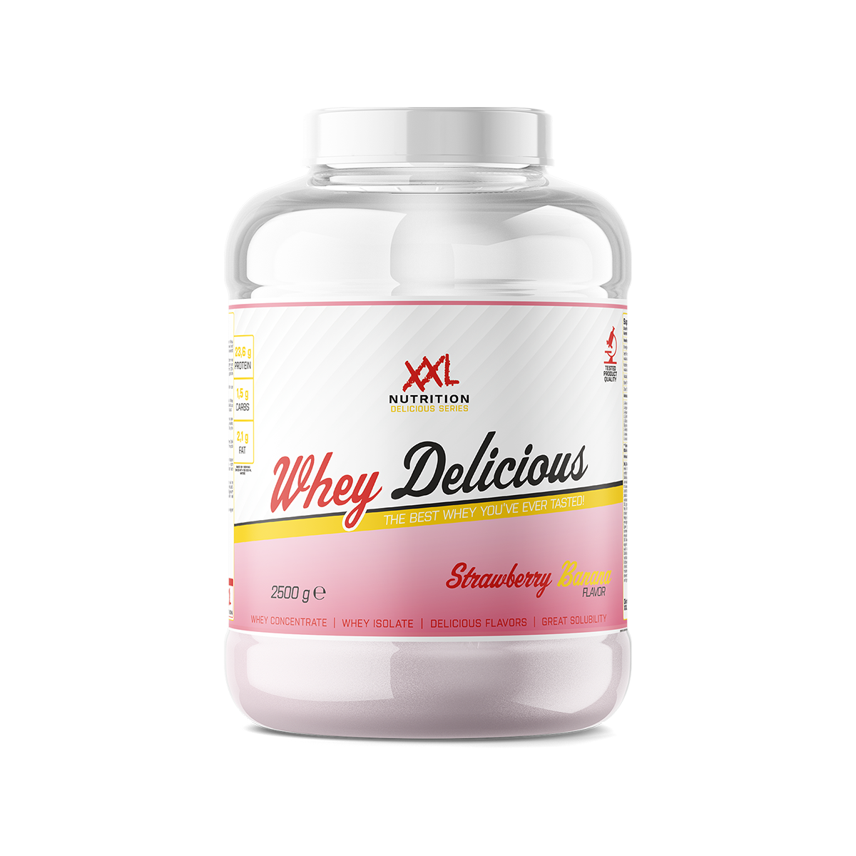 XXL Nutrition Whey Delicious-strawberry-banana (2500 gr)