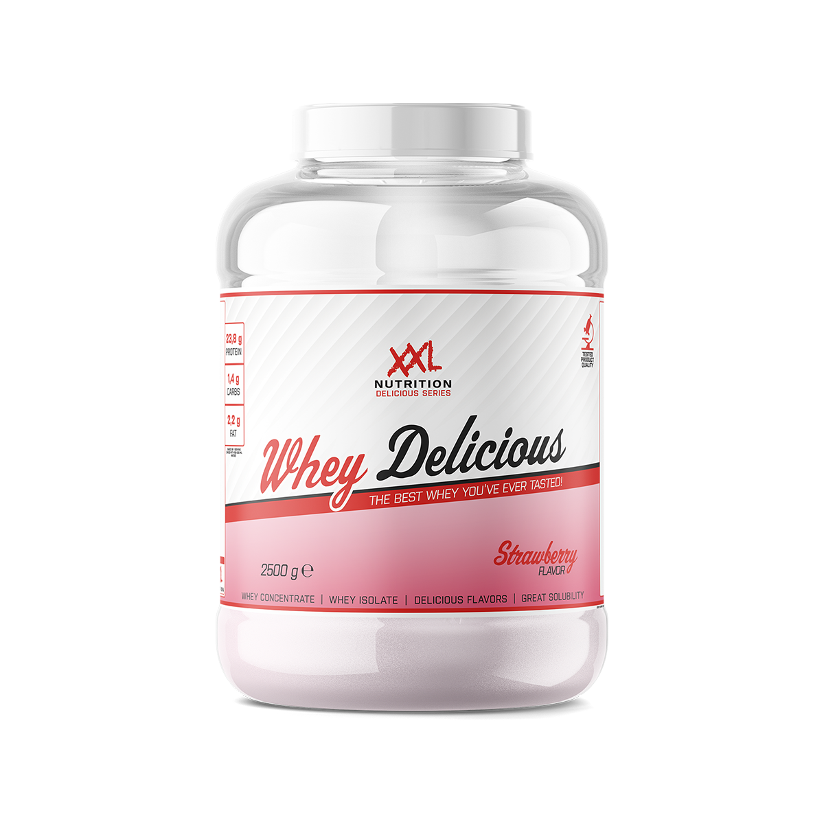 XXL Nutrition Whey Delicious - Aardbei (2500 gr)